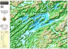 Kawagama Lake Wallmap - Trak