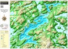 Kennisis Lake Wallmap - Trak
