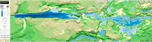 Loughborough Lake - Trak Bathymetric chart