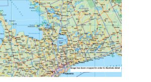 Ontario Paper Wall Map