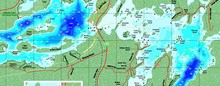 Sharbot Lake - Trak Bathymetric chart